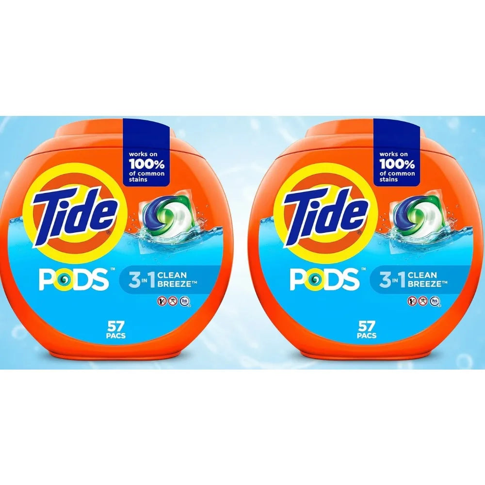 Fresh Scent Laundry Detergent Pods 3-In-1 Clean Capsules