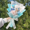 Cartoon My Melody Kuromi Cinnamoroll Kt Cat Plush Doll Creative Flower Bouquet Valentine Christmas Graduation Birthday Gift