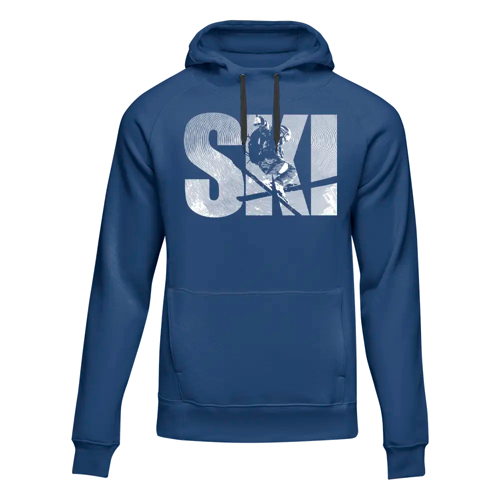 Ski Adult Fleece Hoodie