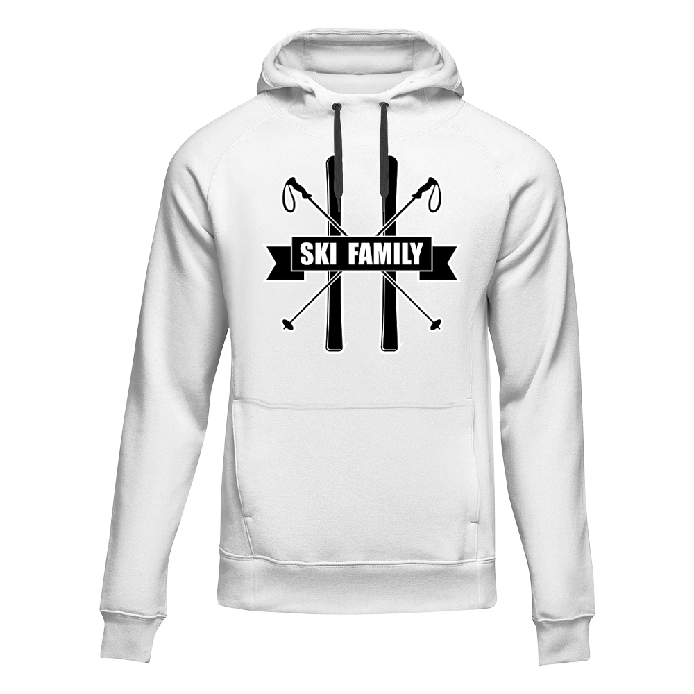Ski Family Adult Fleece Hoodie
