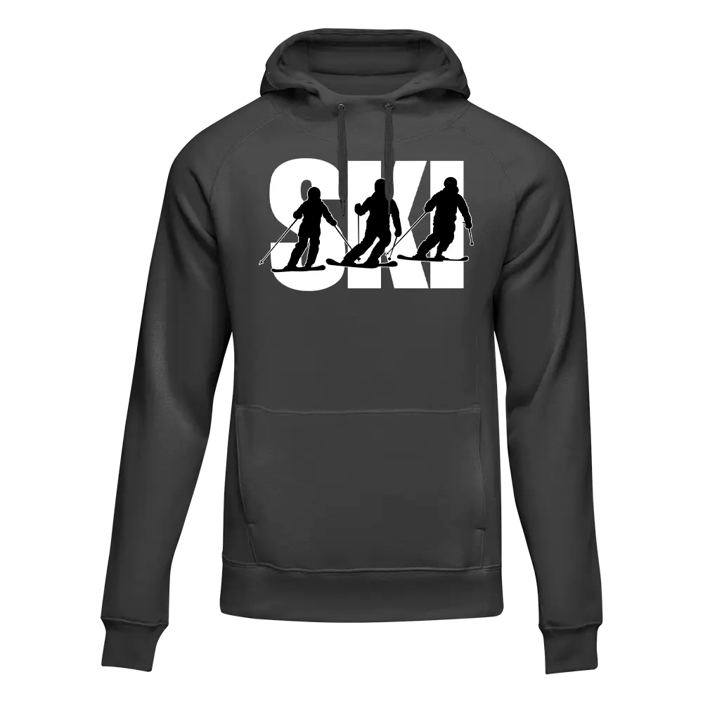 Ski Adult Fleece Hoodie