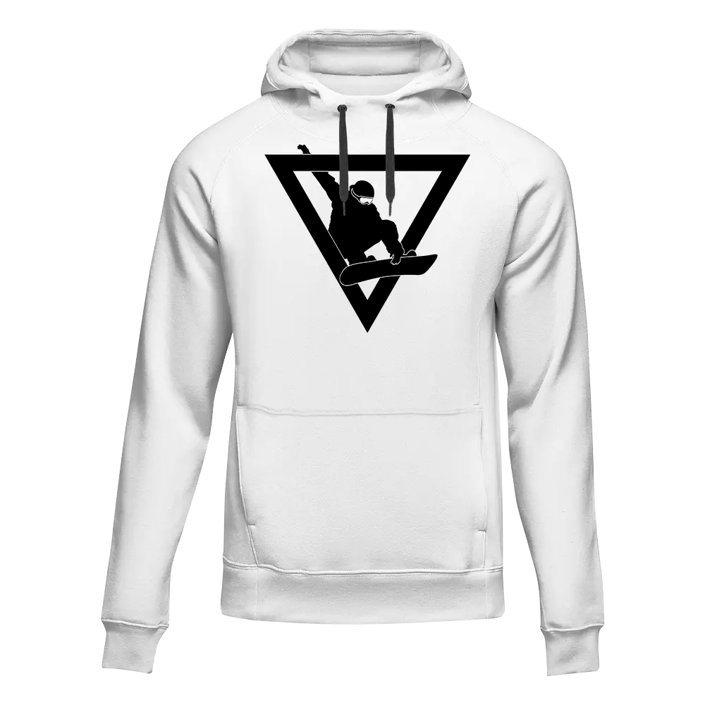 Never Underestimate An Old Snowboarder Adult Fleece Hoodie