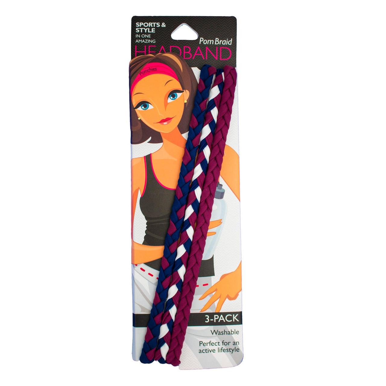 Stretchy Braid Headbands | Yoga Workout Headband Packs and Singles