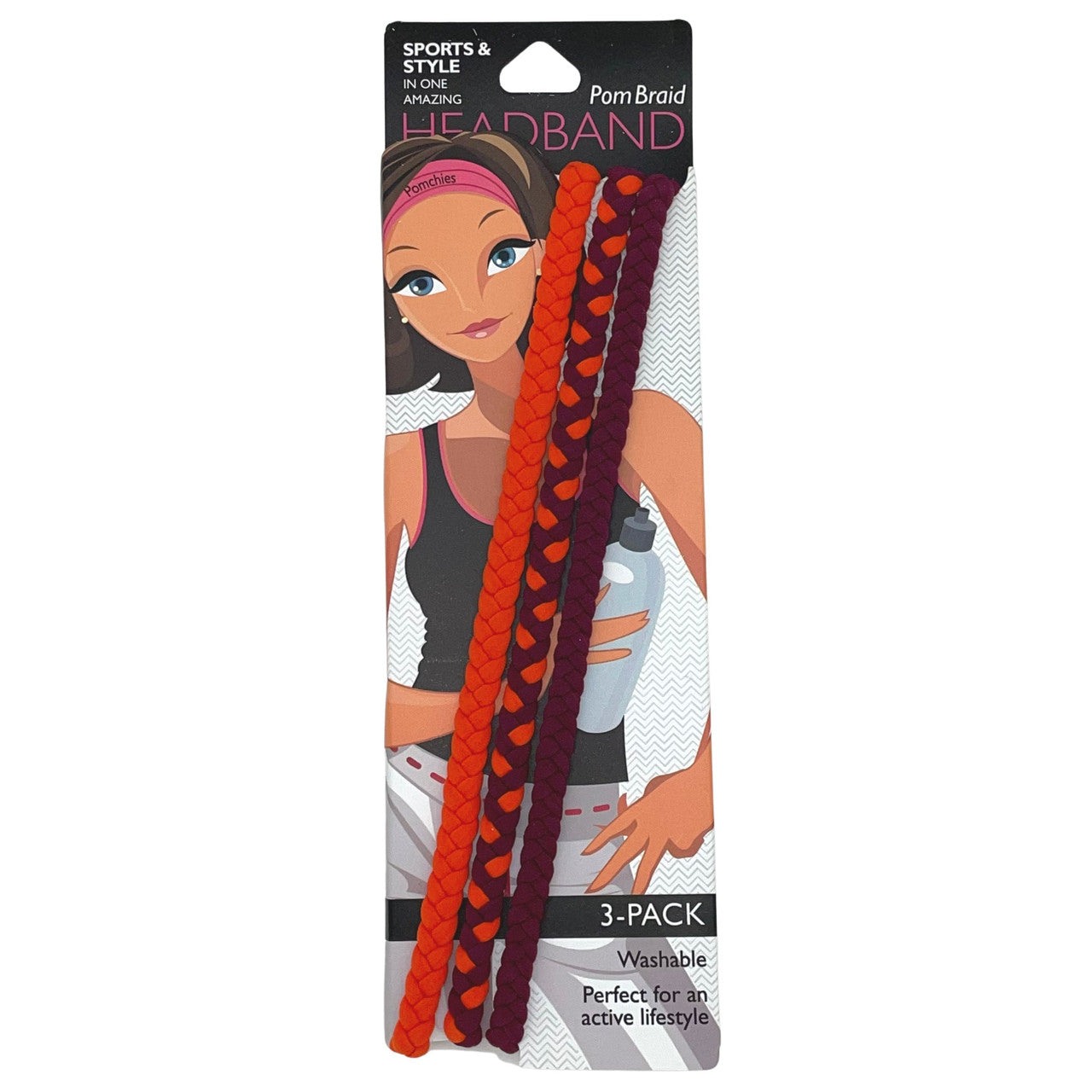 Stretchy Braid Headbands | Yoga Workout Headband Packs and Singles
