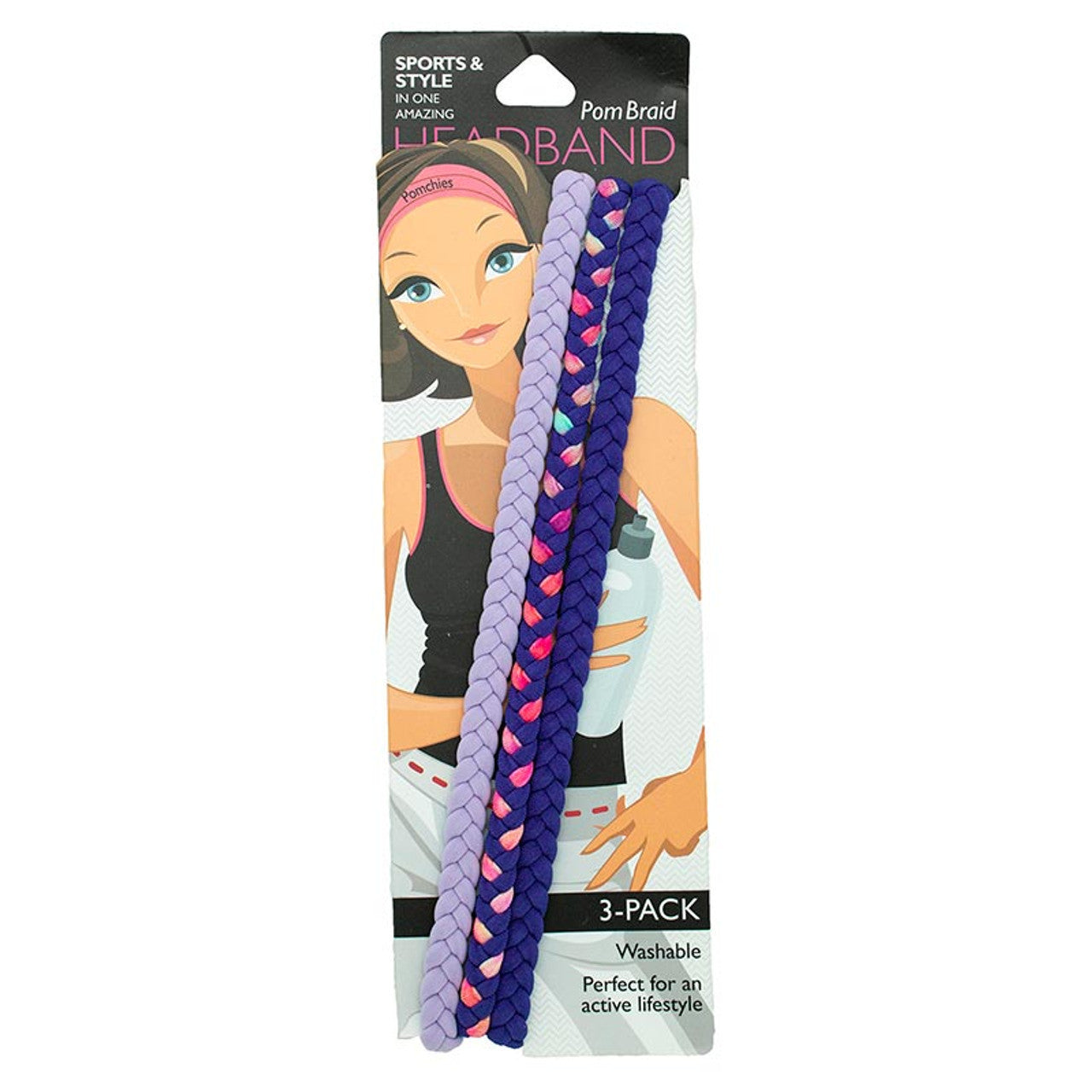 Stretchy Braid Headbands | Yoga Workout Headband Packs and Singles