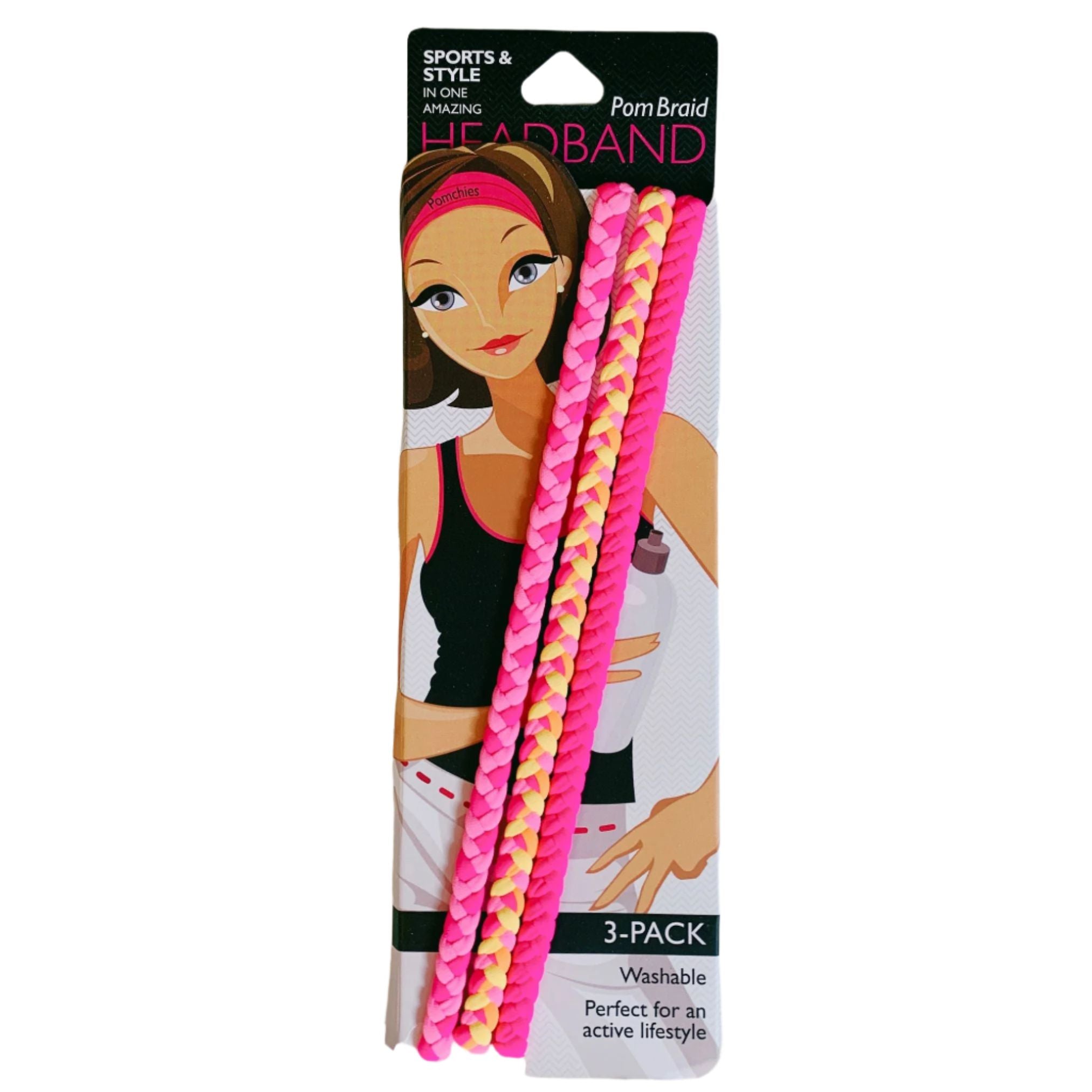 Stretchy Braid Headbands | Yoga Workout Headband Packs and Singles