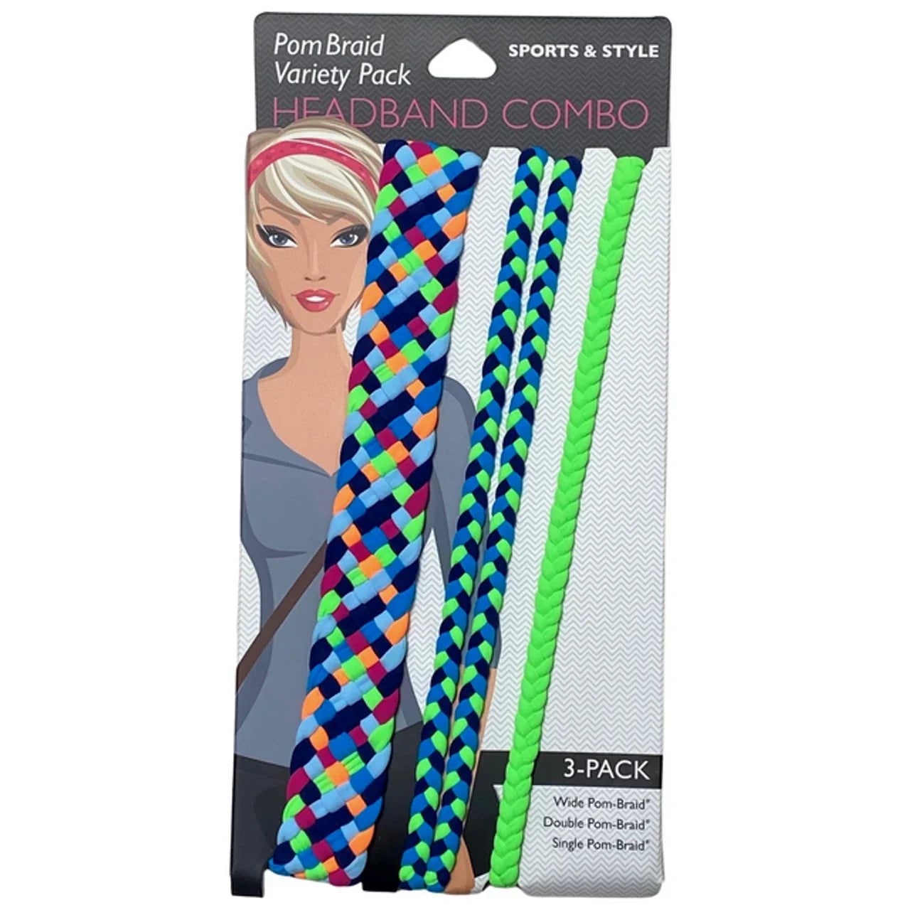 Stretchy Braid Headbands | Yoga Workout Headband Packs and Singles