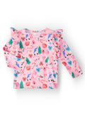 Sugarplum Fairy L/S Ruffle Tee