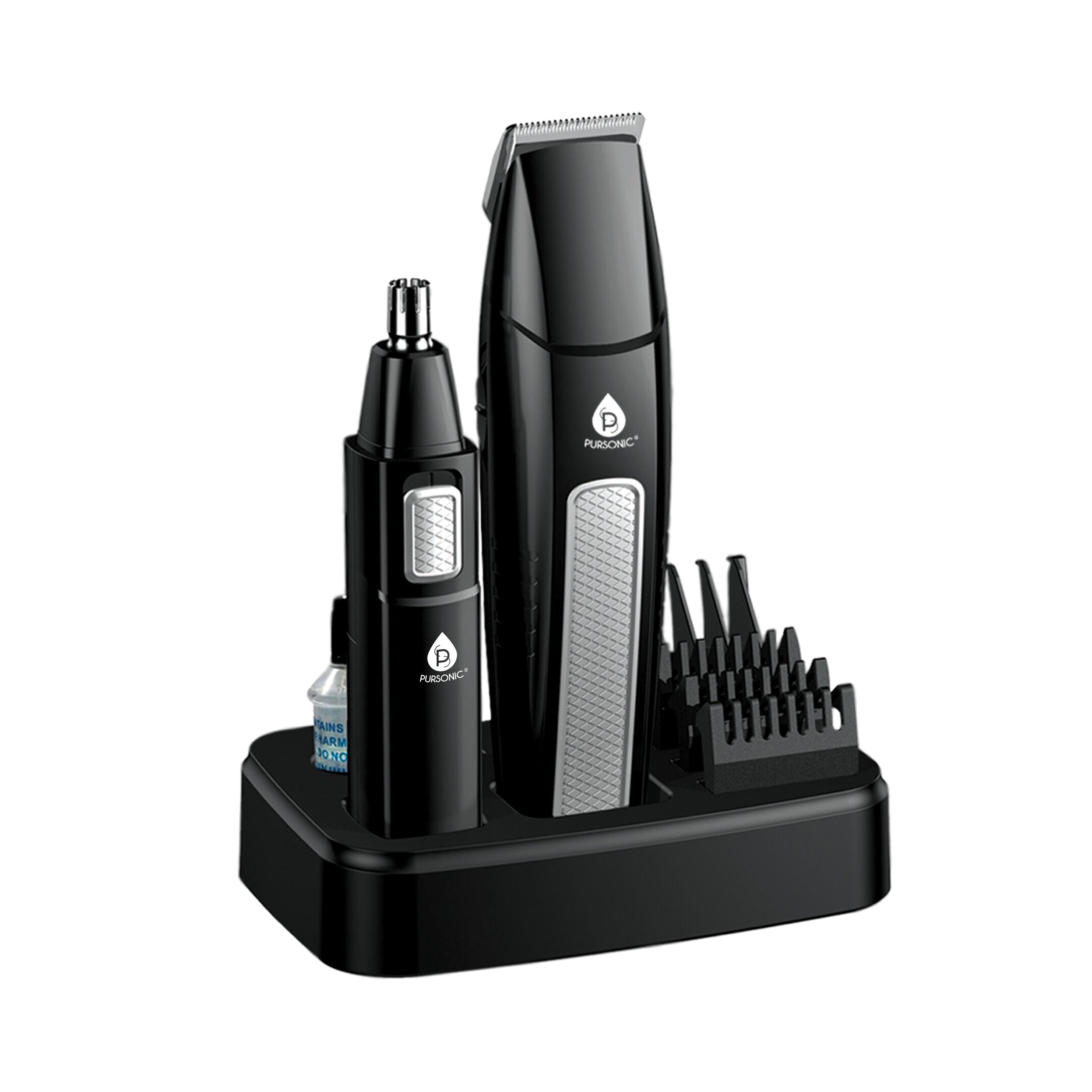 Men's 10-Piece Grooming Kit – Hair, Beard, Nose & Ear Trimmer