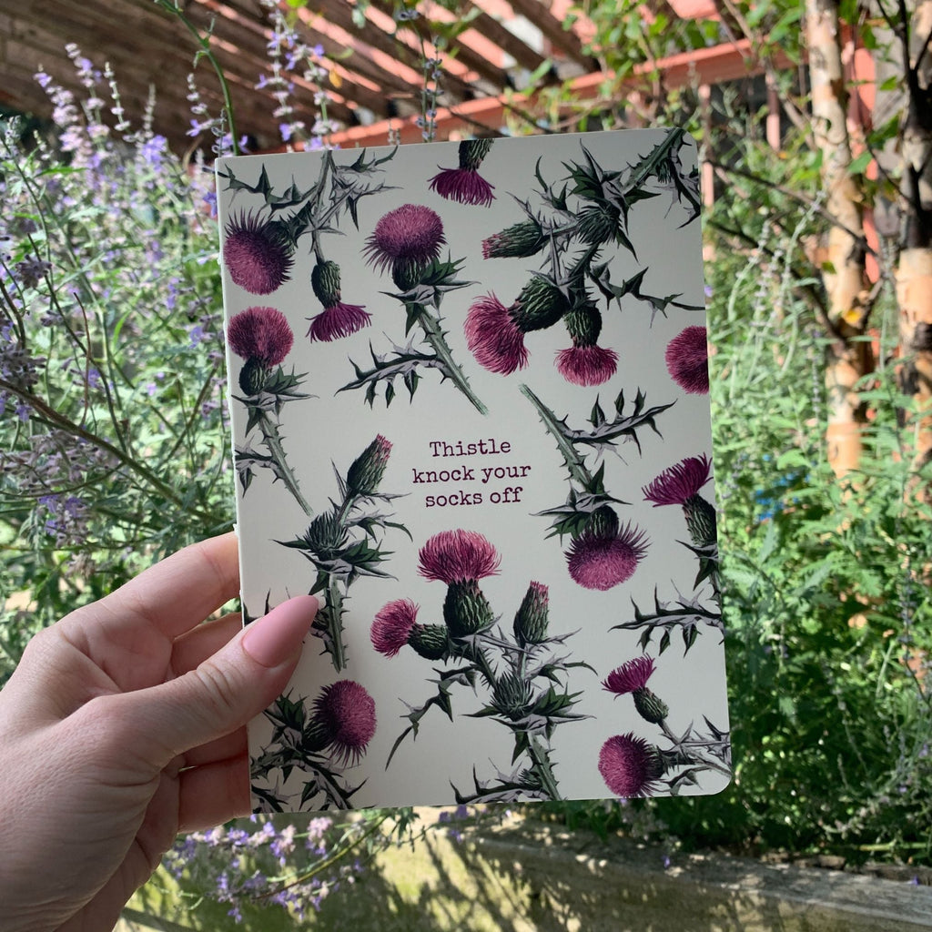 Thistle Knock Your Socks Off Double-Sided Journal | 160-Page Lined Notebook