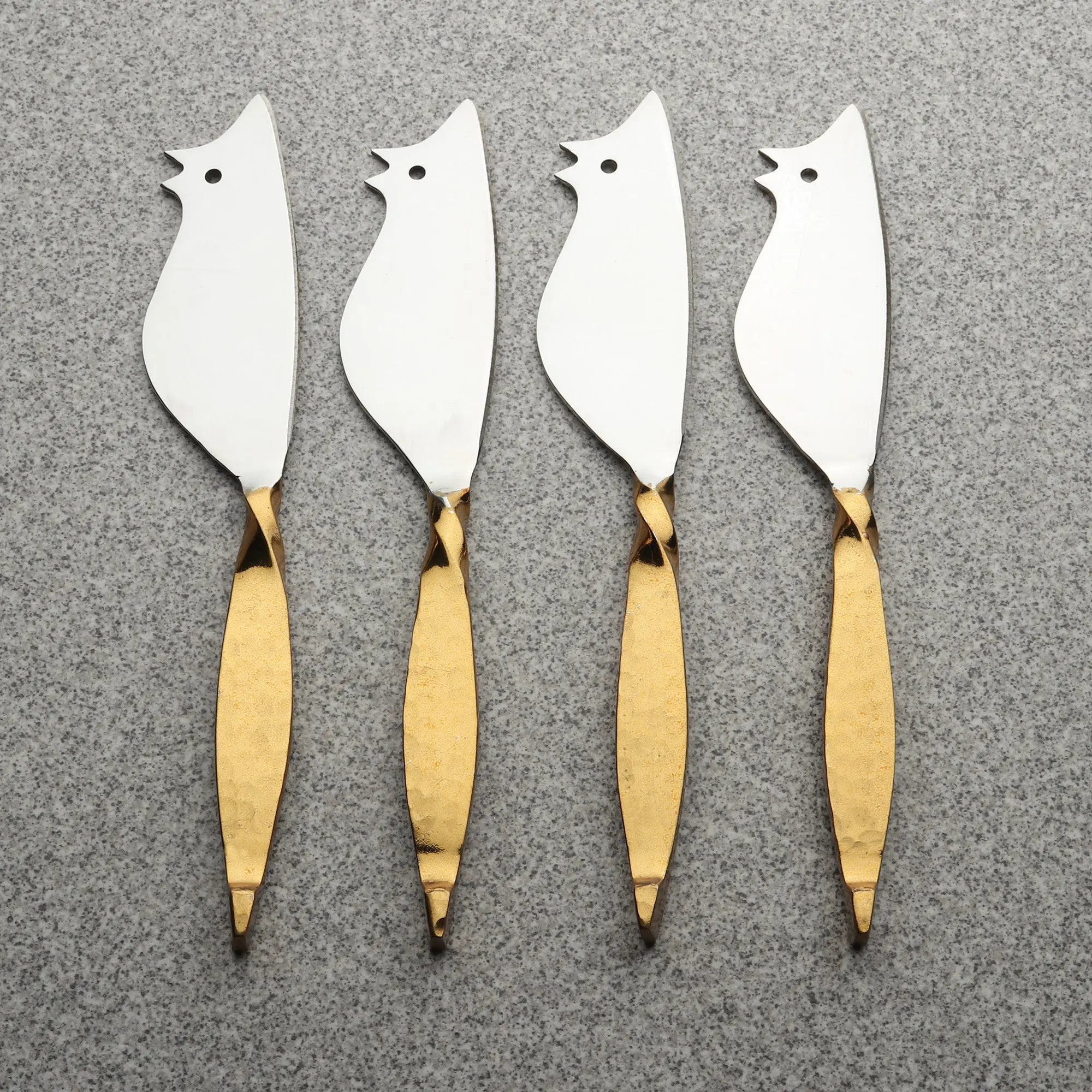 TWISTED URBAN RATONCITO CHEESE SPREADER/KNIFE 4 PC. SET