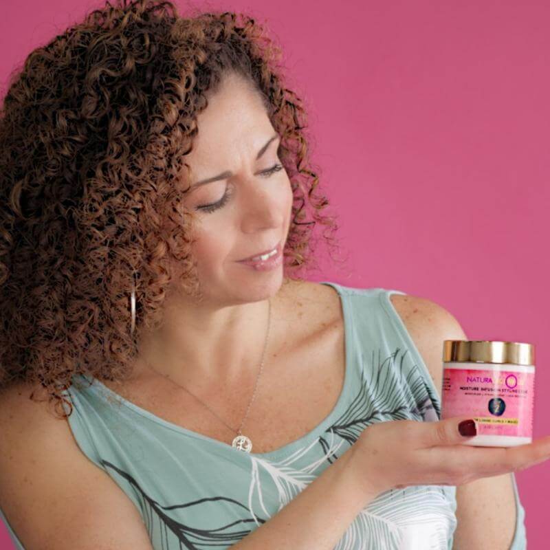 Step 2: Moisture Infusion Styling Creme (For Loose Curls)