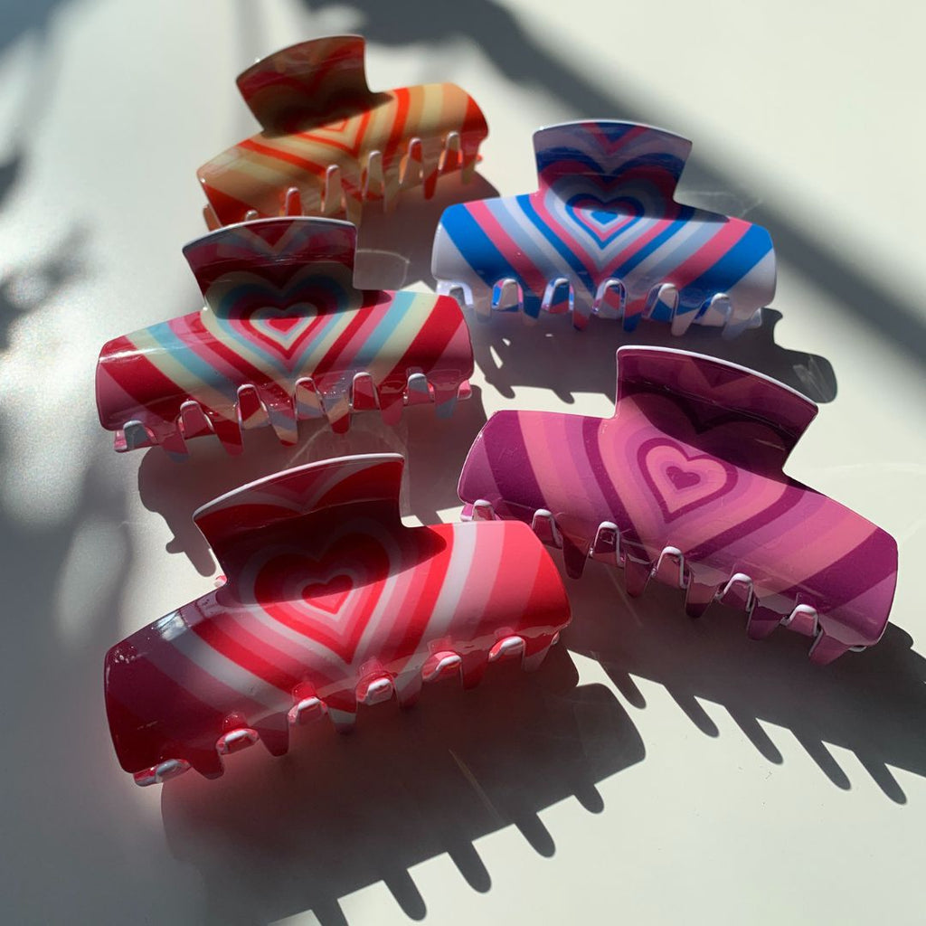 Velvet Claws Hair Clip | The Foxy in Red Mint Hair Claw