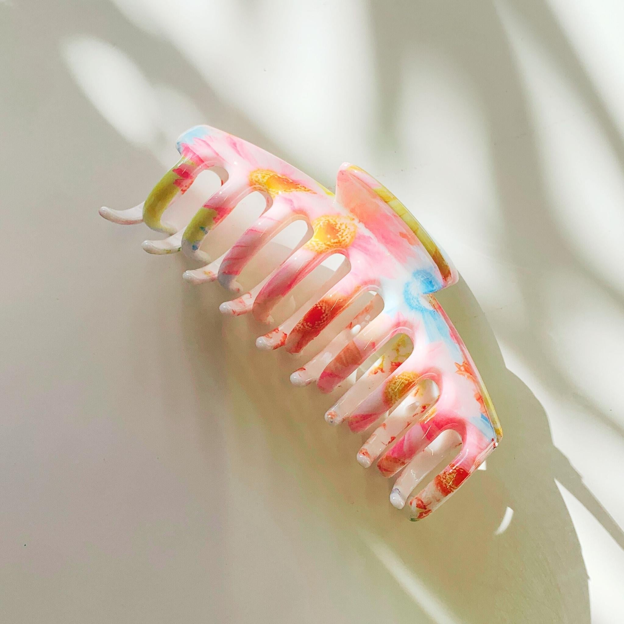Velvet Claws Hair Clip | The Lobster in Primavera Floral on White