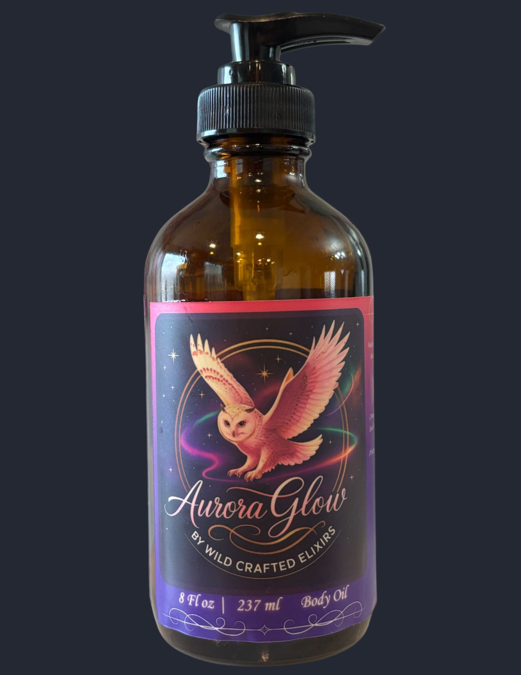 Women's Aurora Glow Body Oil – Squalane & Sea Buckthorn Radiance Oil, 8 oz