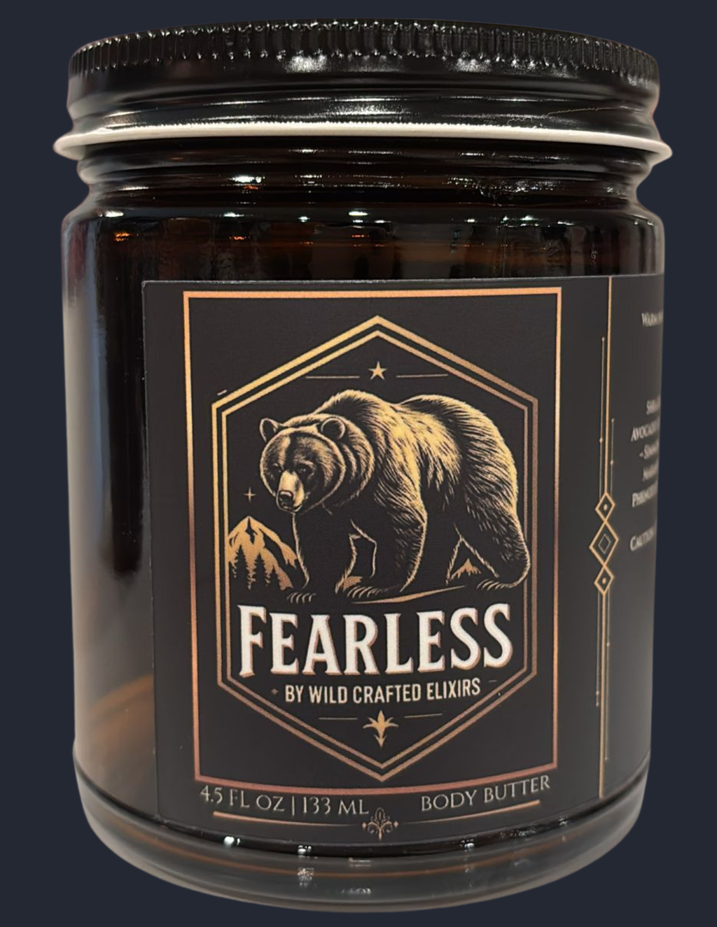 Men's Fearless Body Butter – Scented Moisturizer for Dry & Rough Skin, 4.5 oz