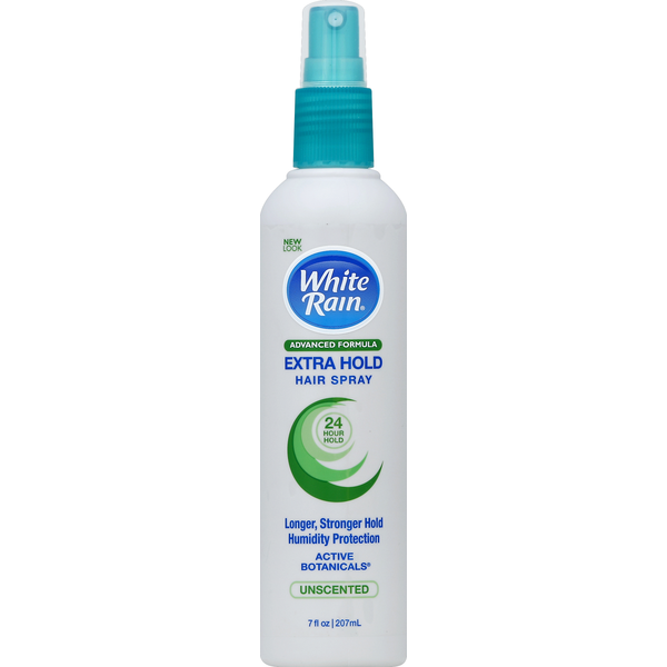 White Rain Hair Spray, Extra Hold, Unscented