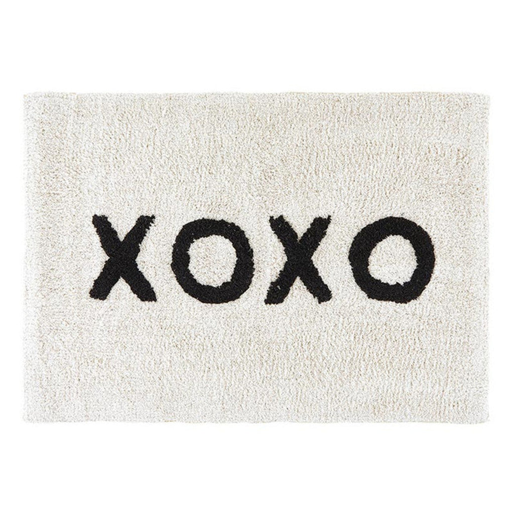 XOXO Bath Mat | Soft Cotton Indoor Rug | 20" x 30"