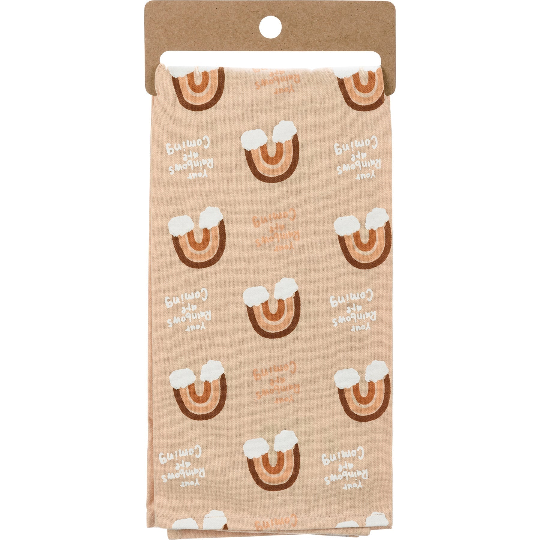 Your Rainbows Are Coming Dish Cloth Towel | Sympathy, Housewarming, or Graduation Gift