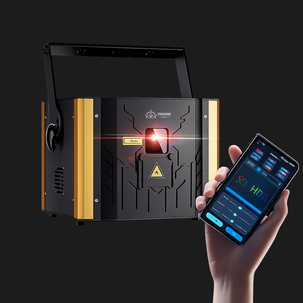 A10 ILDA DMX App Laser Light Show Projector 6W RGB for Clubs