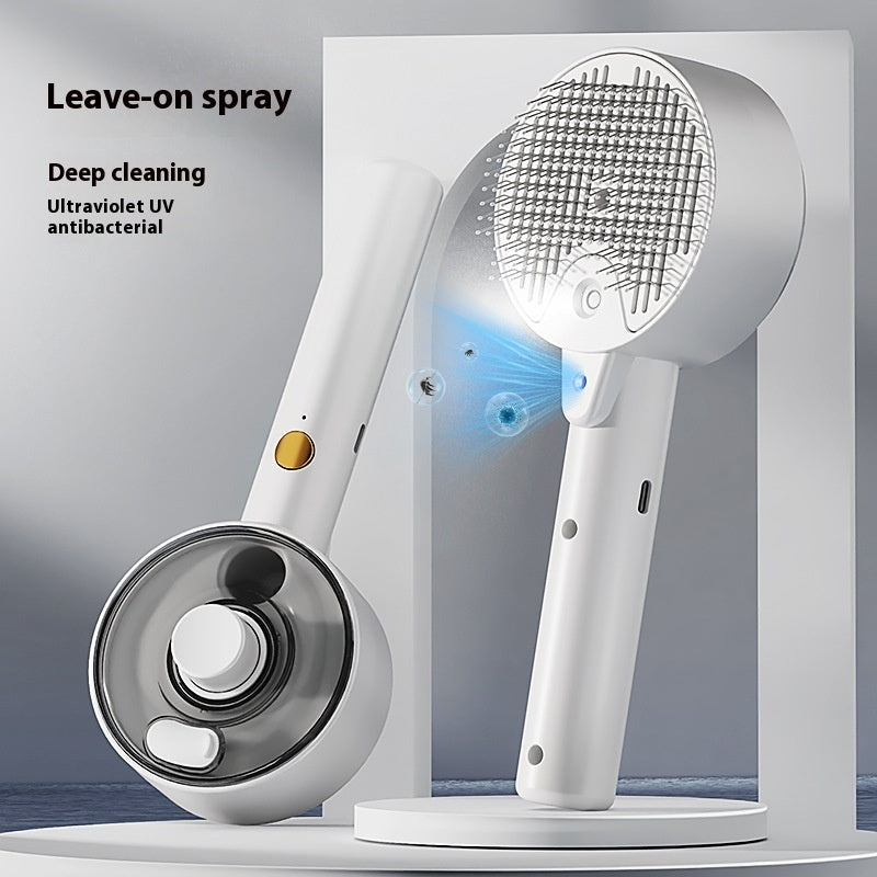Pet Spray Grooming Comb with UVC Sterilization
