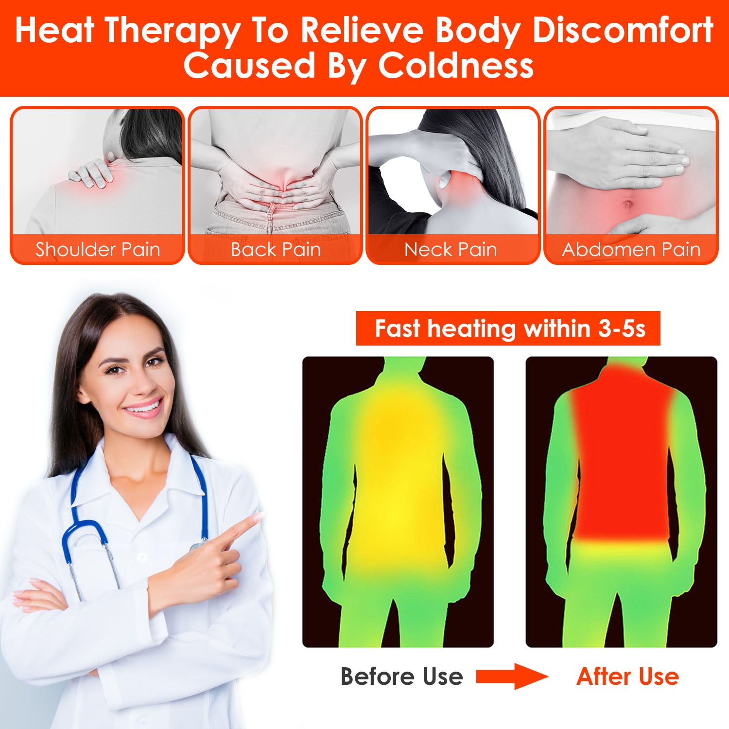Heated Vest – USB Electric Thermal Jacket for Men & Women