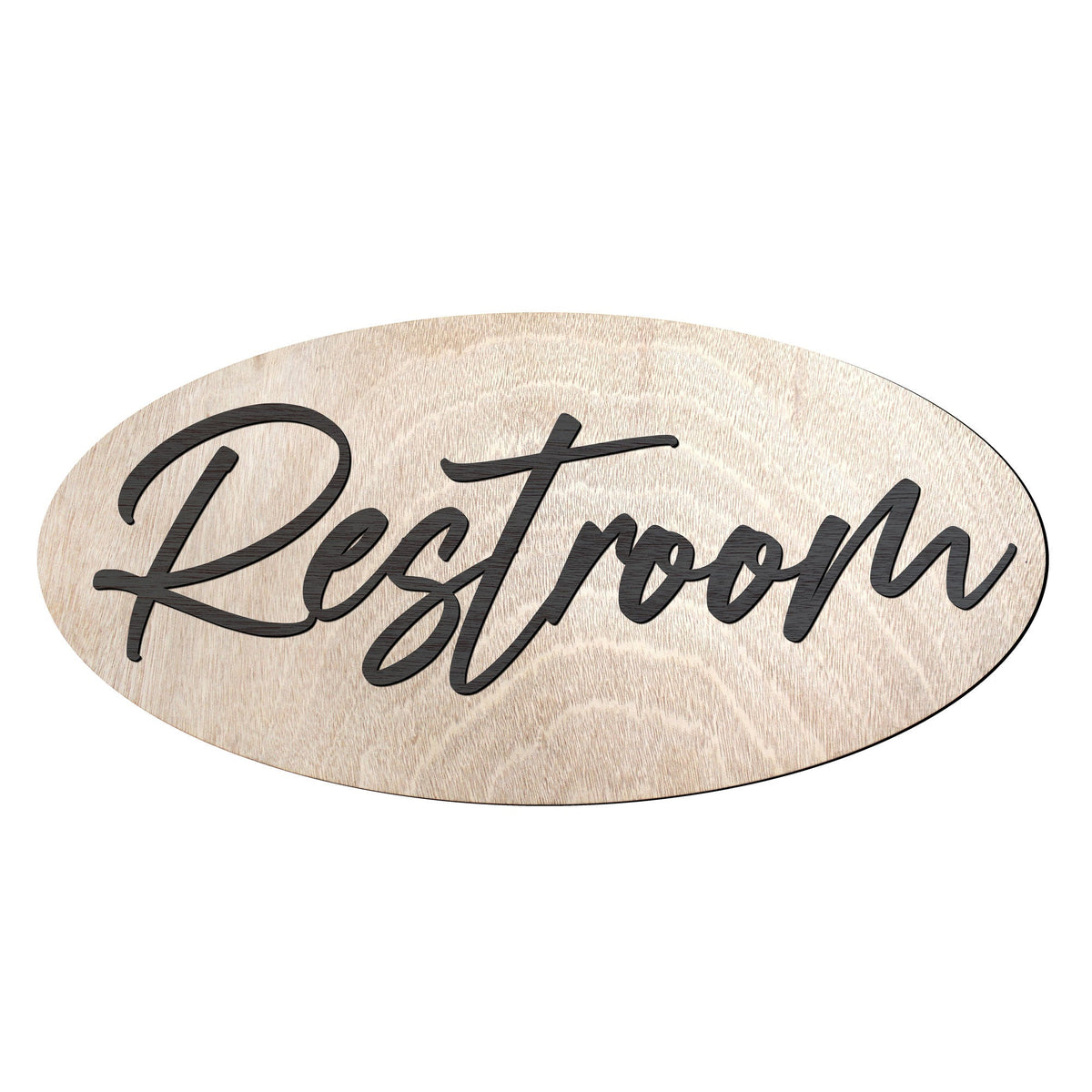 Restroom sign, Washroom sign, Bathroom sign, Business sign, Made in the USA sign, Made from wood - 320335
