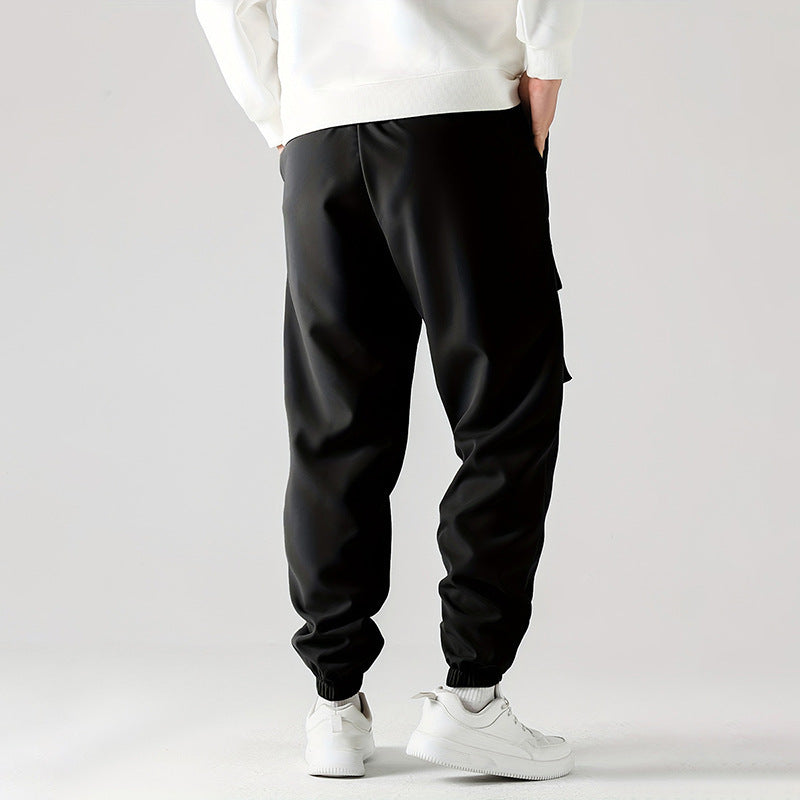 Men's Straight-Leg Ankle-Tied Work Pants