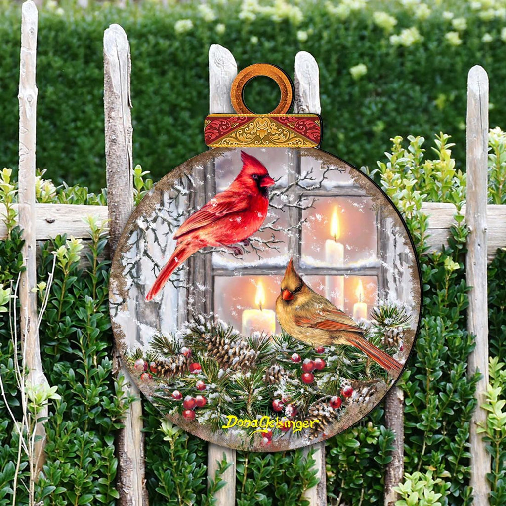 House Birds Holiday Outdoor Decor Large Ornament by D. Gelsinger - Christmas Decor - 8121126M-DG