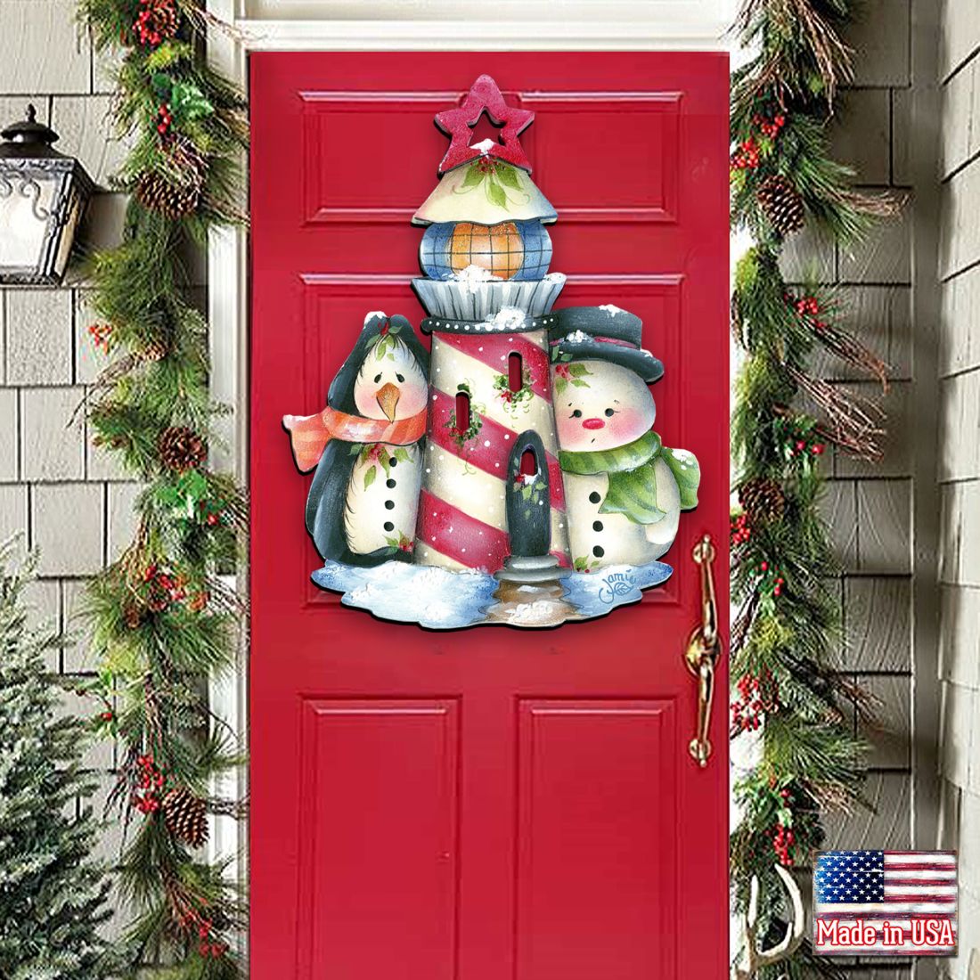 Keepers of The Light Door Decor by Jamie Mills-Price - Christmas Decor - 8457508H