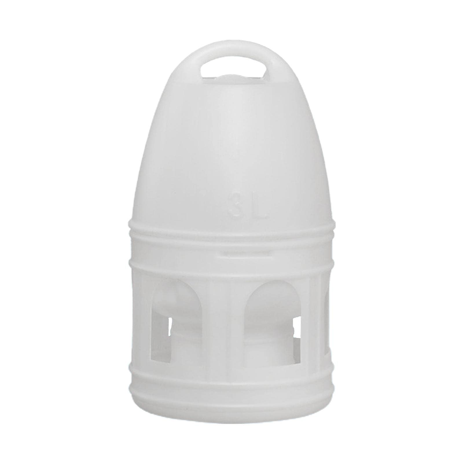 Gazechimp Bird Water Drinker Quail Dove Chicken Parakeet Parrot Pigeon Water Dispenser Feeder Water Pot Container White 3L