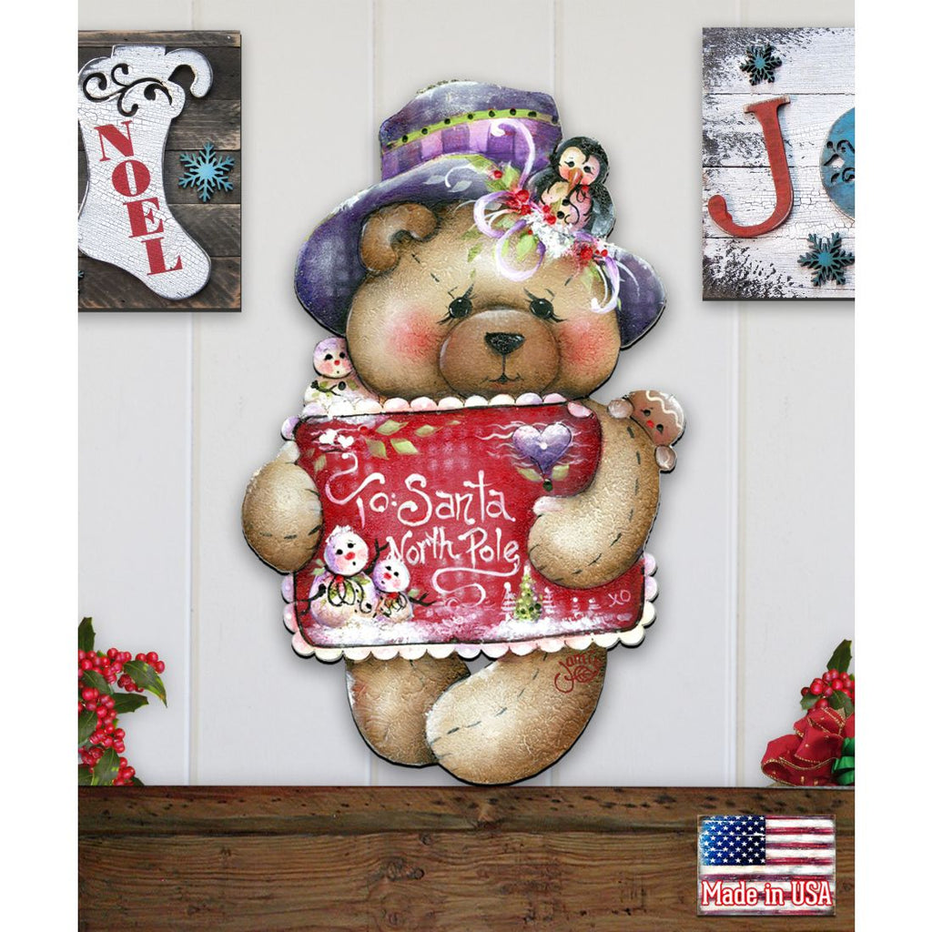 To Santa with Love Door Decor by Jamie Mills-Price - Christmas Decor - 8457510H