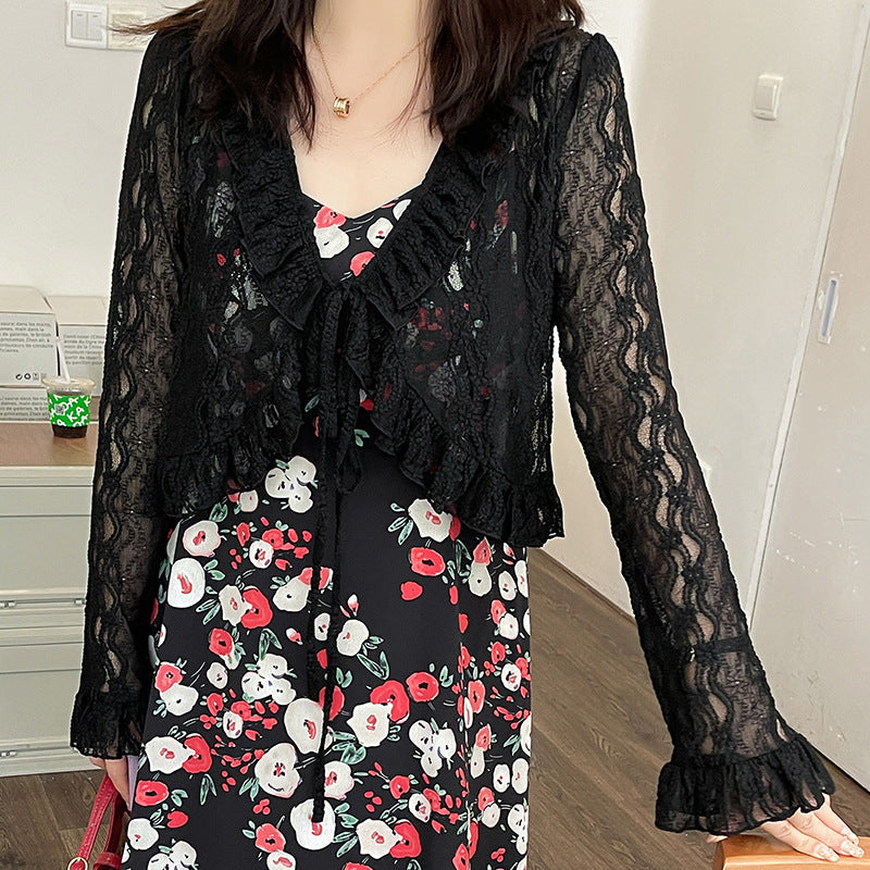 Women's Floral Print Knee-Length Dress