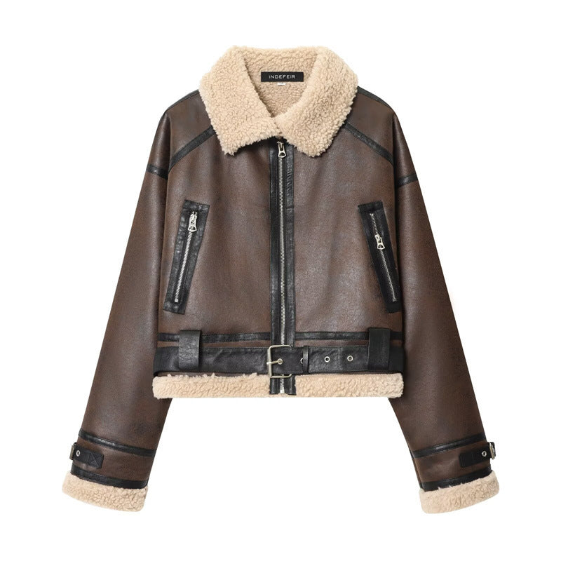 Women's Street Fashion Reversible Short Jacket