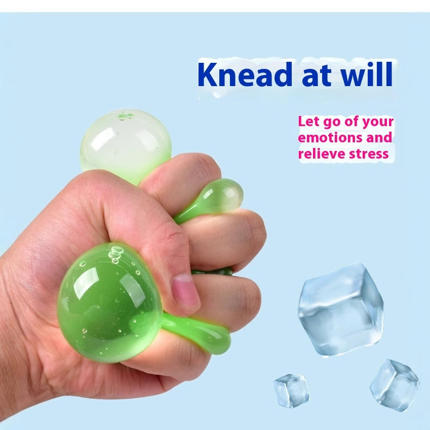 Malt Sugar Ice Cube Squeezing Toy — Squishy TPR Stress Reliever