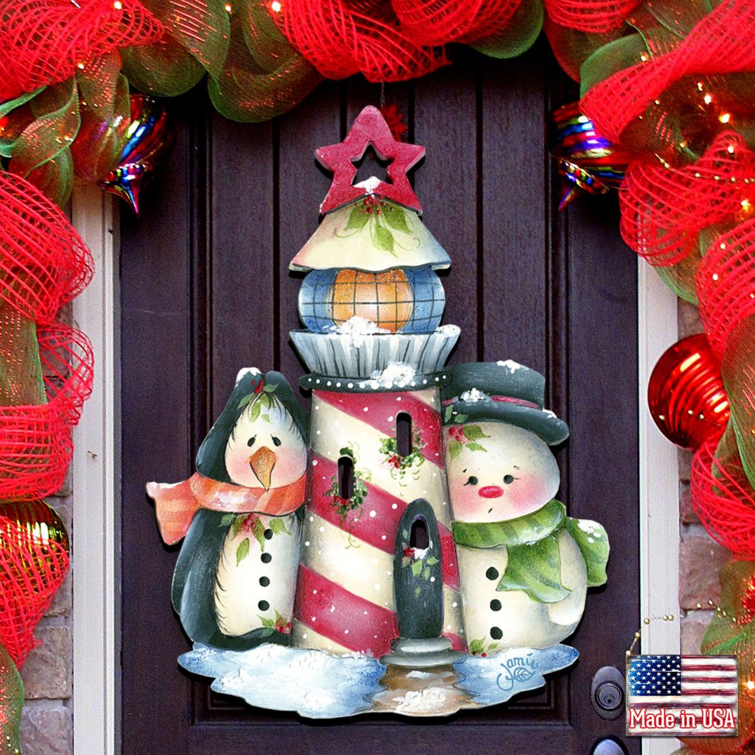 Keepers of The Light Door Decor by Jamie Mills-Price - Christmas Decor - 8457508H