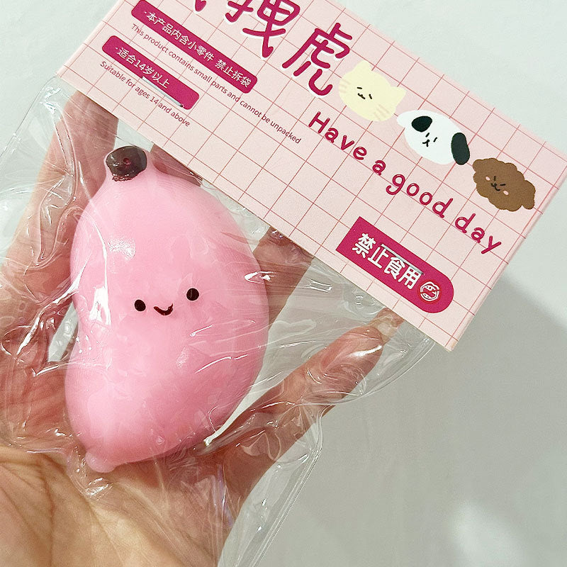Chubby Banana Squishy Squeeze Toy – Stress Relief