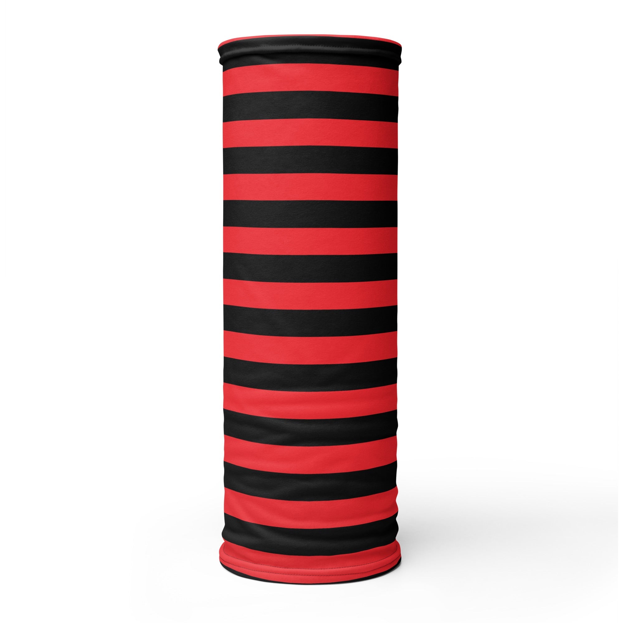 Red & Black Striped Neck Gaiter