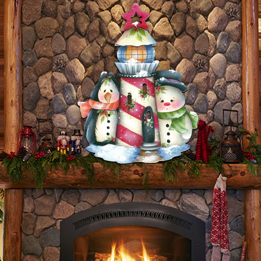 Keepers of The Light Door Decor by Jamie Mills-Price - Christmas Decor - 8457508H