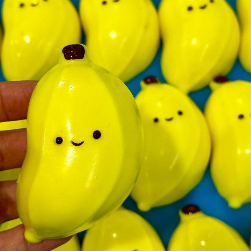 Chubby Banana Squishy Squeeze Toy – Stress Relief