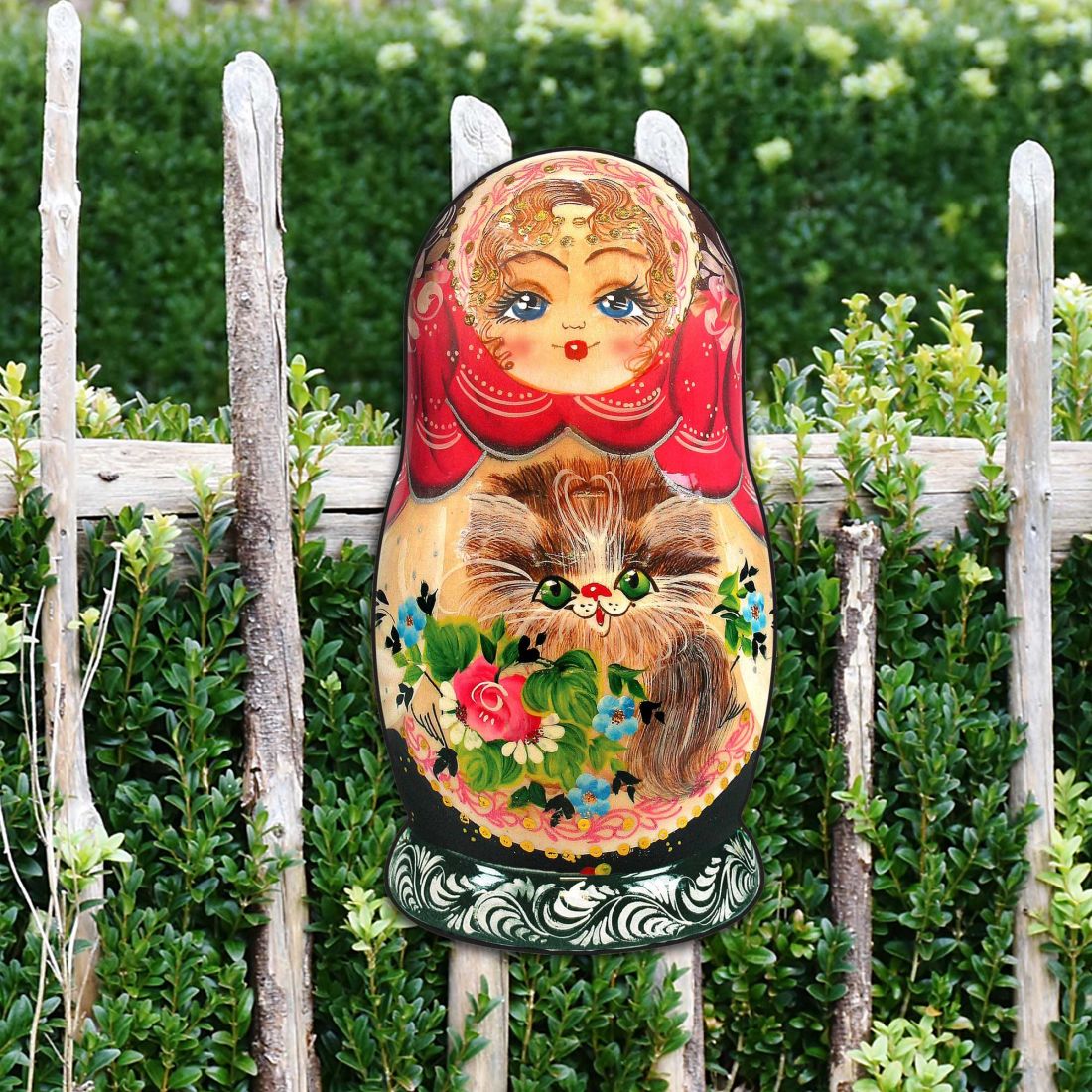 Nesting Doll Christmas Outdoor Decor Large Ornament by G. DeBrekht - Christmas Santa Snowman Decor - 8115059M