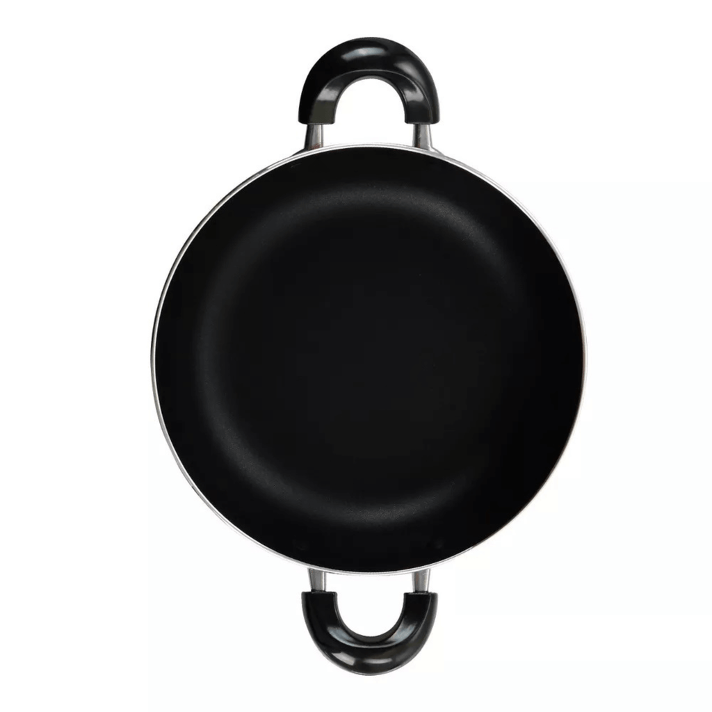 Better Chef 12" Aluminum Non-Stick Metallic Red Deep Fryer with Glass Lid