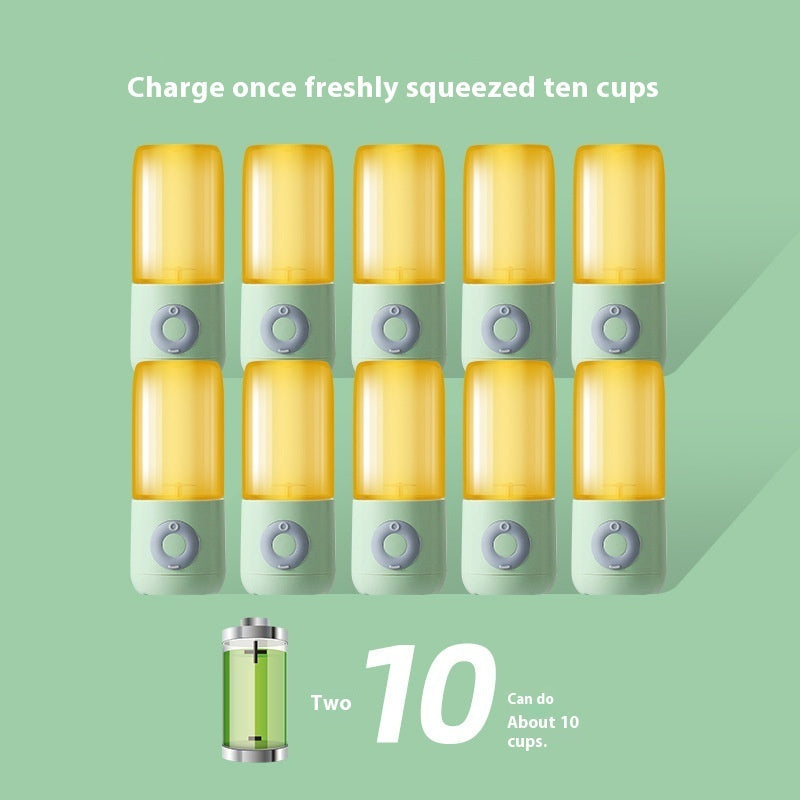 Portable Mini Wireless Juicer Cup 400ml 6-Blade USB