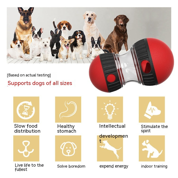 Dog Treat Dispensing Puzzle Toy – Slow Feeder Tumbler Ball | Adjustable Difficulty