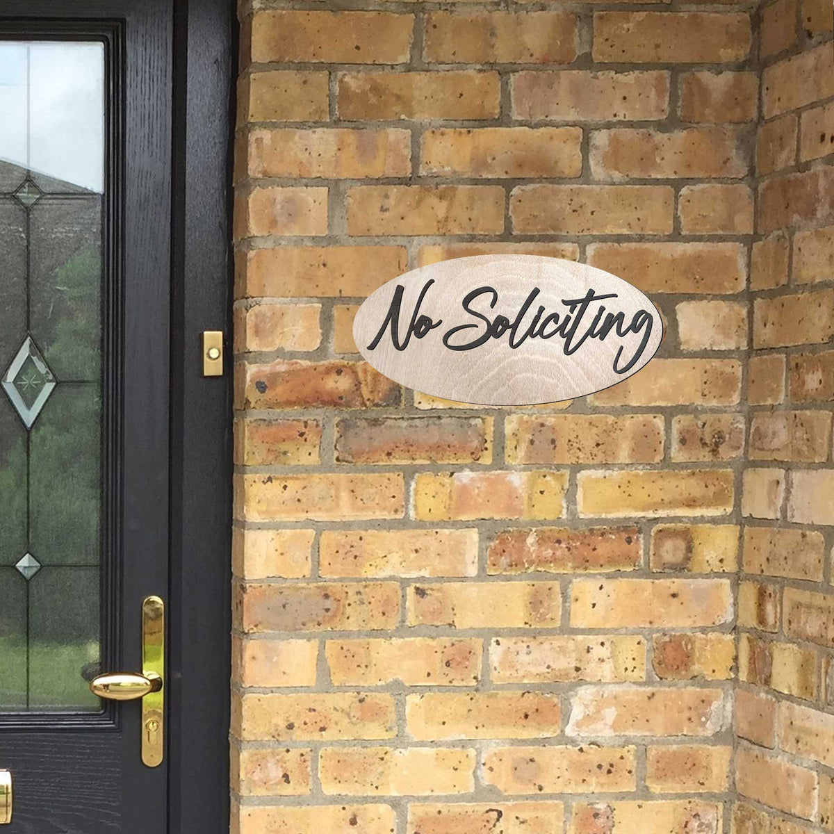 No Soliciting sign, Business sign, made in the USA sign, Birch wood sign, Lightweight sign - 320322
