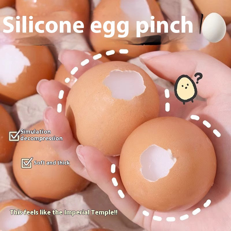 Squishy Egg Stress Relief Toy — Slow Rebound Silicone Squeeze