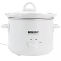 Better Chef 3-Quart Round Slow Cooker with Removable White Crock