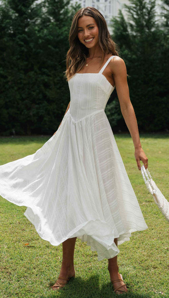Women's Halter Neck Irregular Hem Maxi Dress