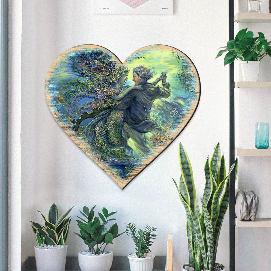 For The Love of Mermaid Coastal Outdoor Decor by Josephine Wall - Coastal Sea-Life Decor - 8472111F-JW