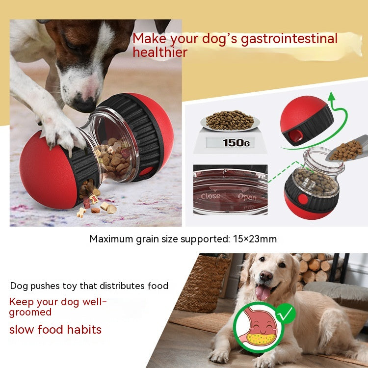 Dog Treat Dispensing Puzzle Toy – Slow Feeder Tumbler Ball | Adjustable Difficulty